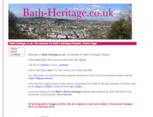 Tablet Screenshot of bath-heritage.co.uk